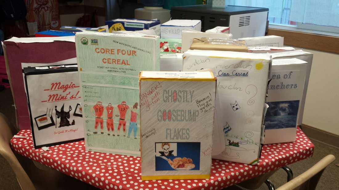 Fifth Grade Serves Cereal Book Reports
